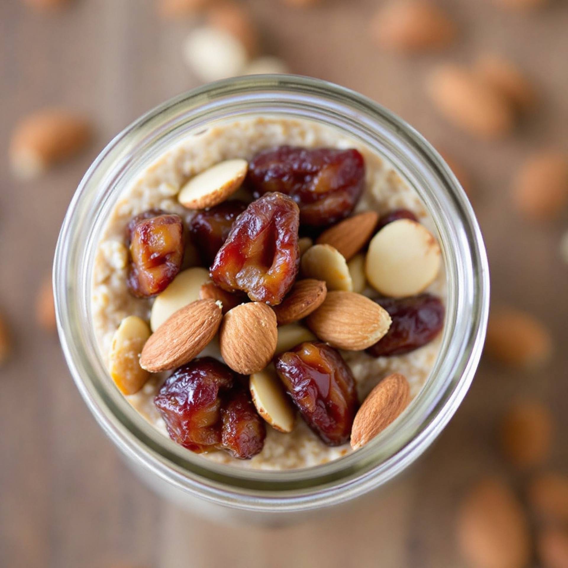 Overnight Oats with Dates and Almonds