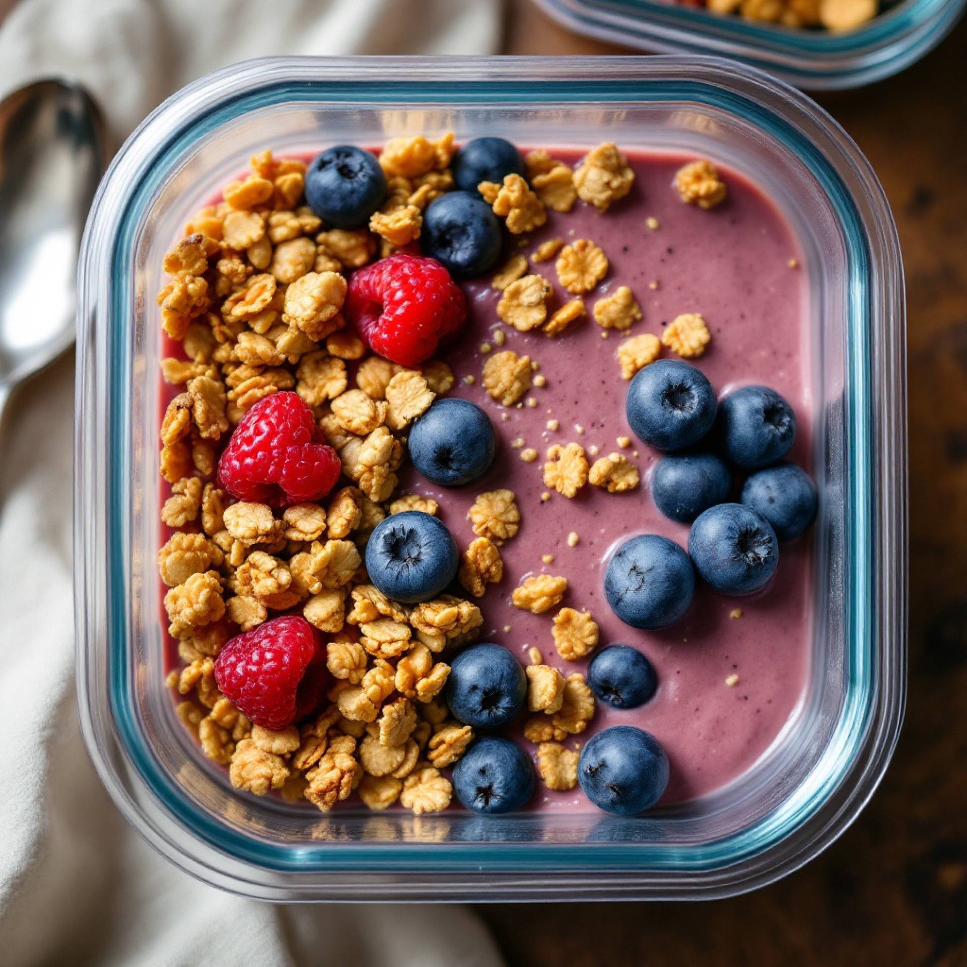 Smoothie Bowls with Granola and Fruit