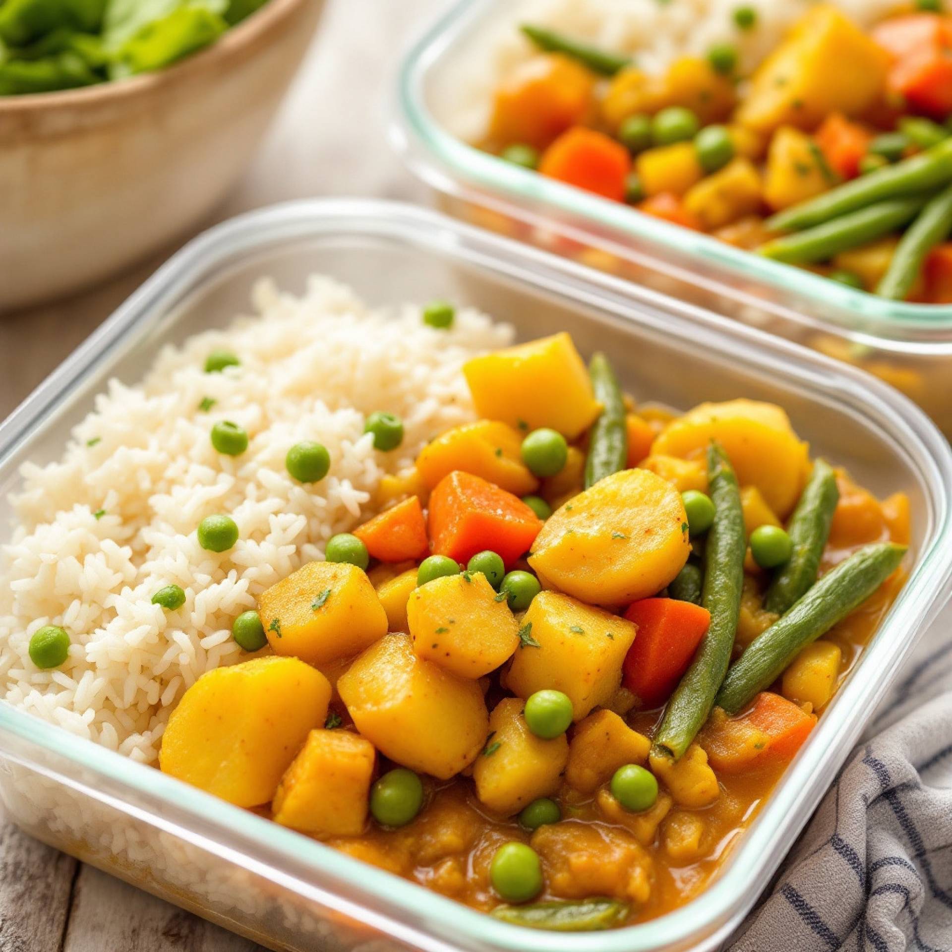 Vegetable Curry with Basmati Rice